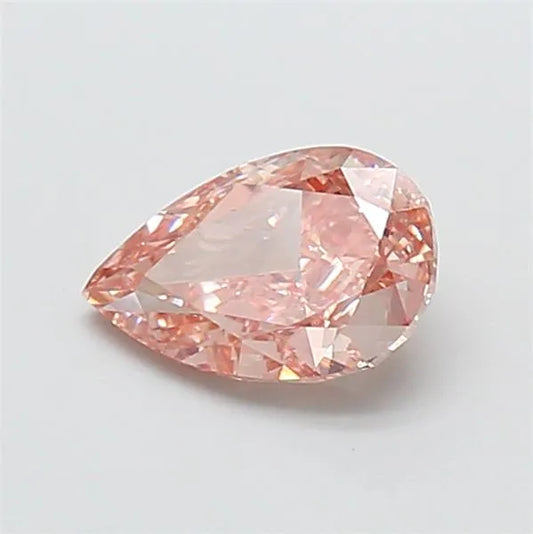1.08ct Pear Lab Grown Diamond (Colour Fancy Pink Brown, Clarity VVS2, IGI Certified)