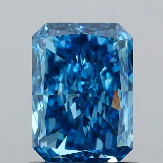 1.09ct Radiant Lab Grown Diamond (Colour Fancy Vivid Blue, Clarity VVS2, IGI Certified)