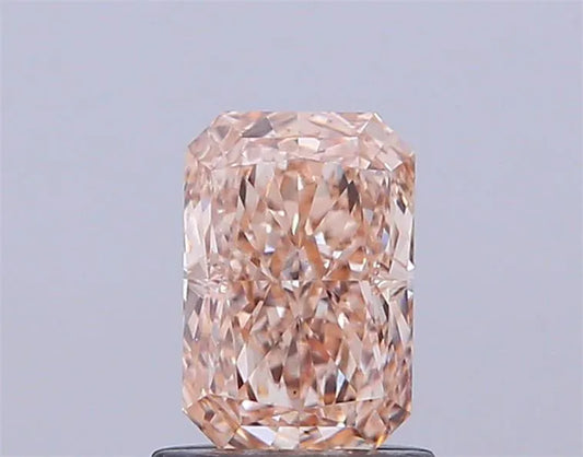 1.10ct Radiant Lab Grown Diamond (Colour Fancy Light Pinkish Brown, Clarity VS2, IGI Certified)