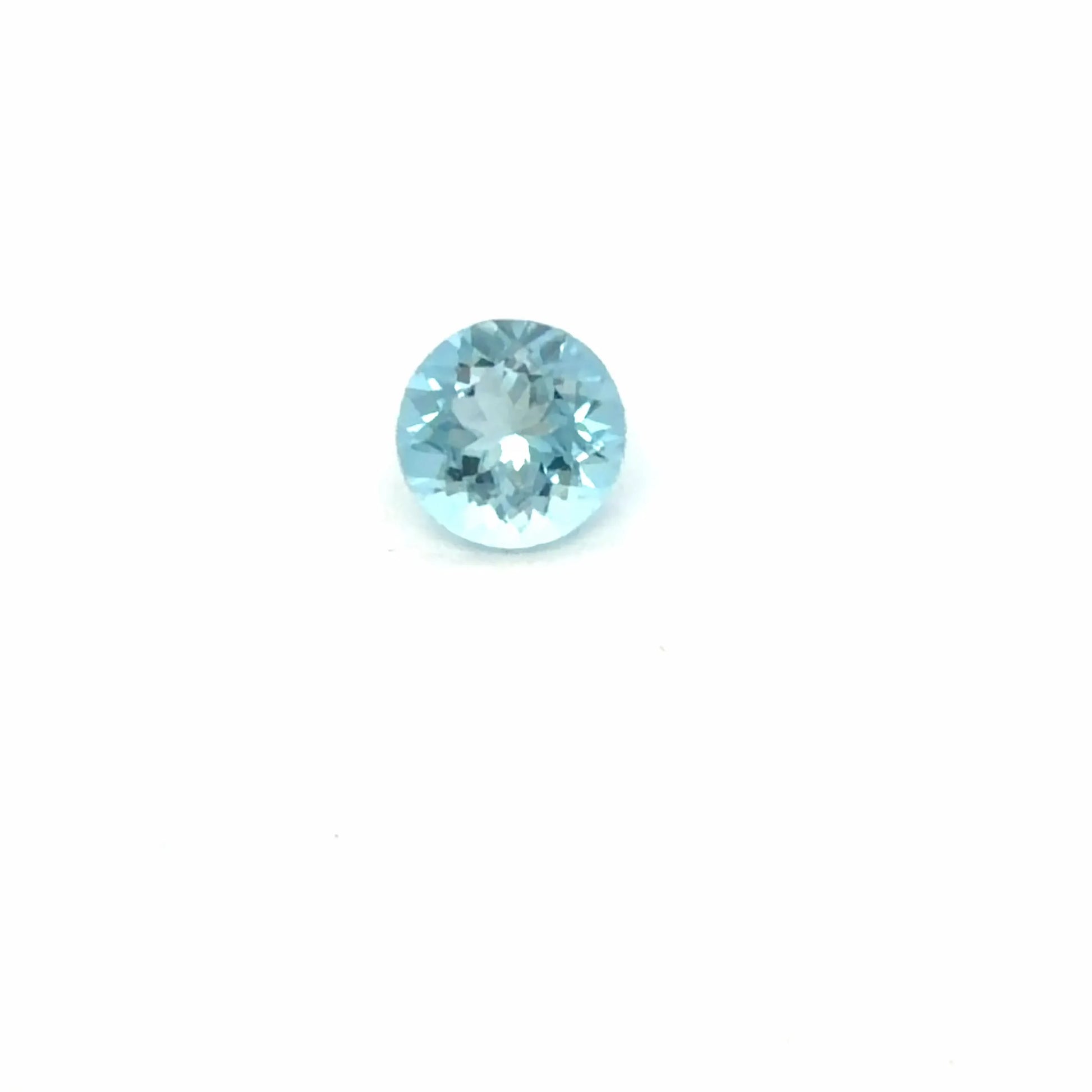 1.10ct Round Natural Aquamarine (Colour Blue, Clarity Eye Clean, Cut Faceted)