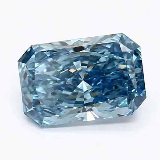 1.11ct Radiant Lab Grown Diamond (Colour Fancy Vivid Blue, Clarity VS1, IGI Certified)