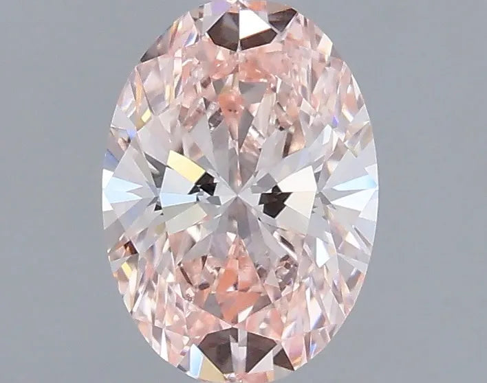 1.12ct Oval Lab Grown Diamond (Colour Fancy Intense Pink, Clarity VVS2, IGI Certified)