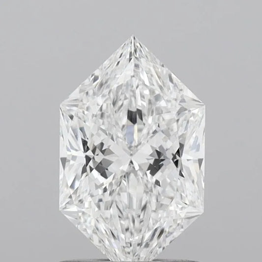 1.13ct Hexagonal Lab Grown Diamond (Colour D, Clarity VVS2, IGI Certified)