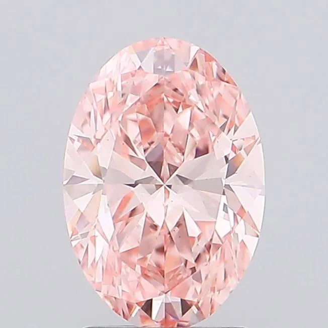 1.16ct Oval Lab Grown Diamond (Colour Fancy Intense Pink, Clarity VS1, IGI Certified)