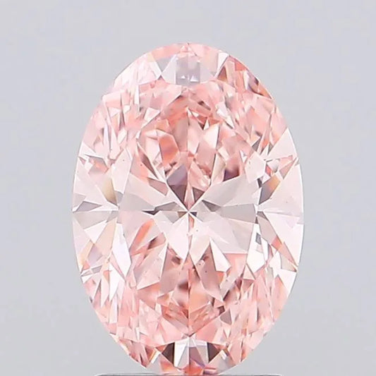 1.16ct Oval Lab Grown Diamond (Colour Fancy Intense Pink, Clarity VS1, IGI Certified)