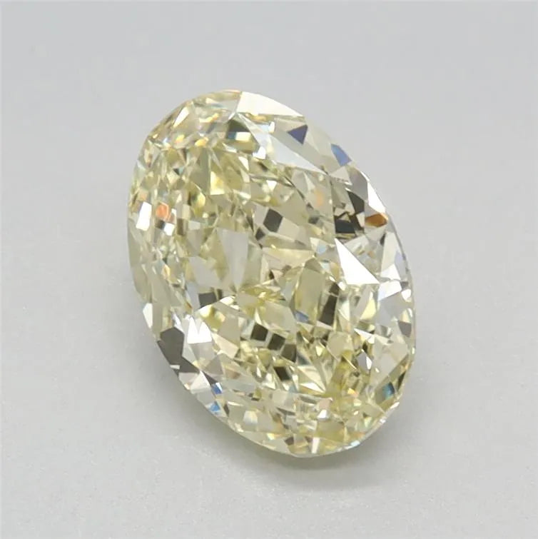 1.17ct Oval Lab Grown Diamond (Colour Light Yellow, Clarity VS1, IGI Certified)