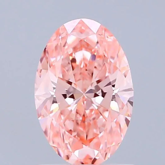 1.18ct Oval Lab Grown Diamond (Colour Fancy Vivid Pink, Clarity VS1, IGI Certified)
