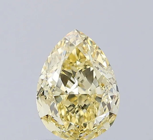 1.21ct Pear Lab Grown Diamond (Colour Fancy Intense Yellow, Clarity VVS2, IGI Certified)