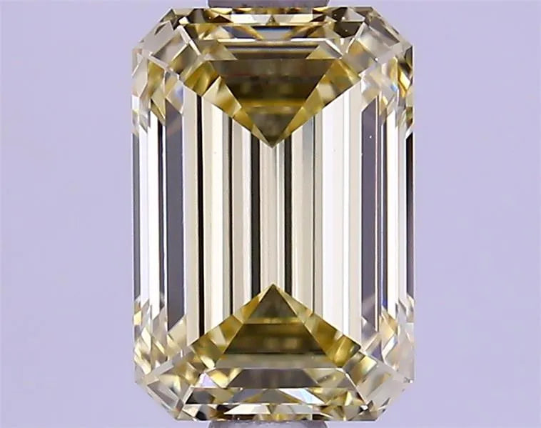 1.25ct Emerald Lab Grown Diamond (Colour Fancy Yellow, Clarity VVS1, IGI Certified)