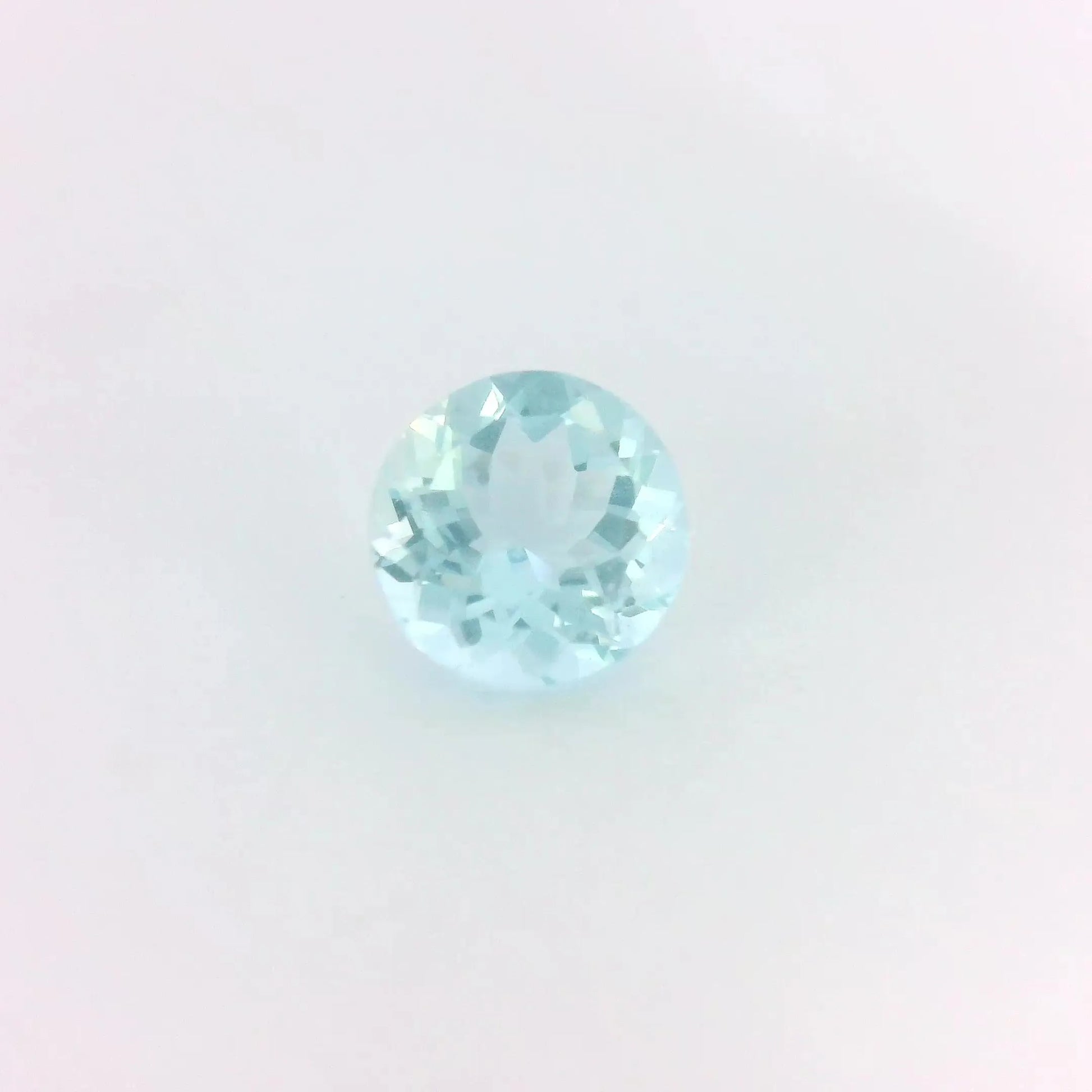 1.30ct Round Natural Aquamarine (Colour Blue, Clarity Eye Clean, Cut Faceted)