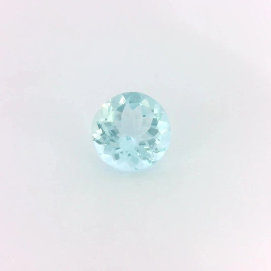 1.30ct Round Natural Aquamarine (Colour Blue, Clarity Eye Clean, Cut Faceted)