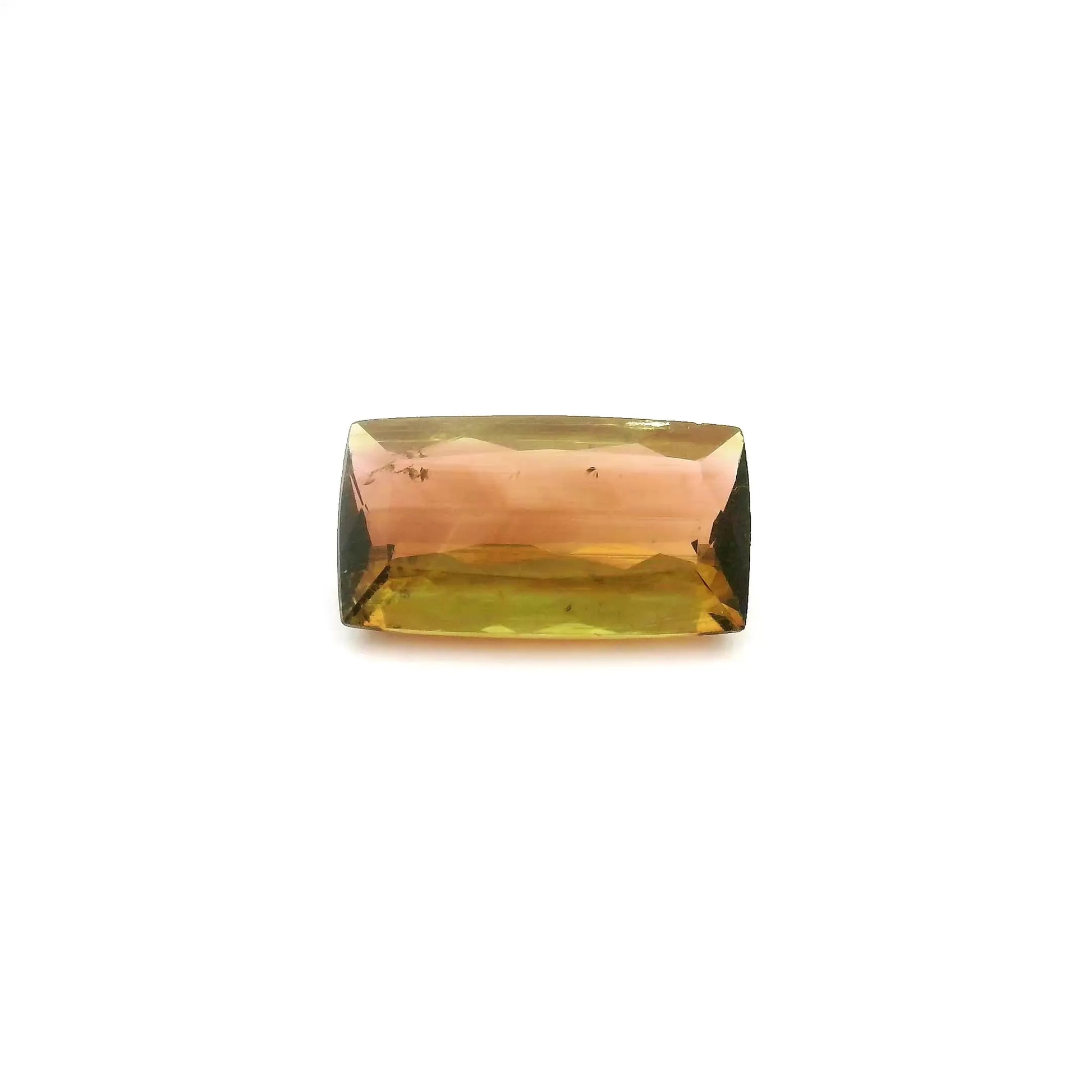 1.46ct Cushion Natural Tourmaline (Colour Bicolor, Clarity Slightly Included, Cut Faceted)