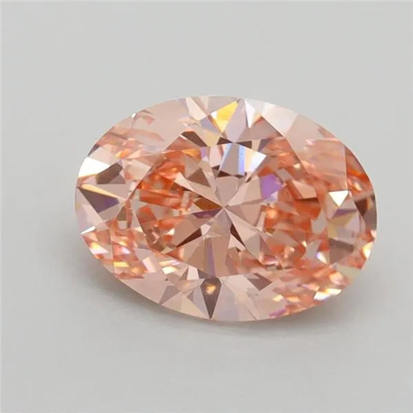 1.50ct Oval Lab Grown Diamond (Colour Fancy Intense Pink, Clarity VVS2, IGI Certified)