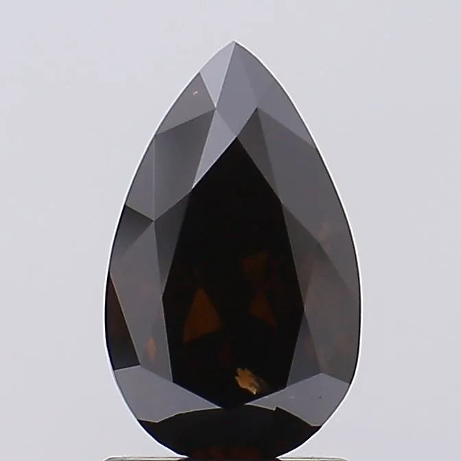 1.50ct Pear Lab Grown Diamond (Colour Fancy Deep Brown, Clarity SI1, IGI Certified)