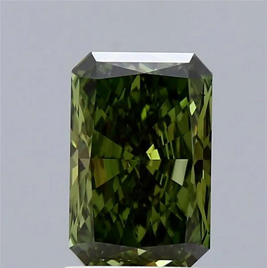 1.50ct Radiant Lab Grown Diamond (Colour Fancy Vivid Green, Clarity VS2, IGI Certified)