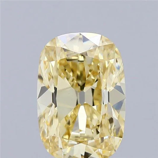 1.51ct Cushion brilliant Lab Grown Diamond (Colour Fancy Light Yellow, Clarity VVS2, IGI Certified)