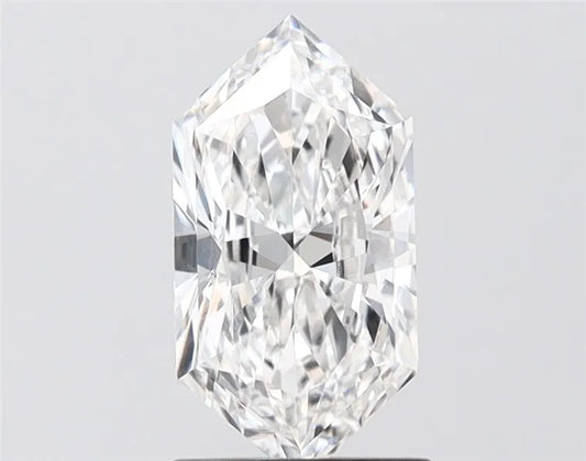 1.51ct Hexagonal Lab Grown Diamond (Colour E, Clarity VS1, IGI Certified)