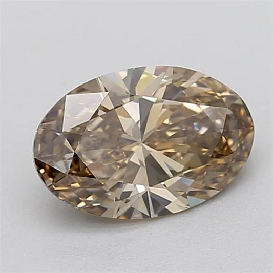 1.51ct Oval Lab Grown Diamond (Colour Fancy Brown, Clarity VVS1, IGI Certified)