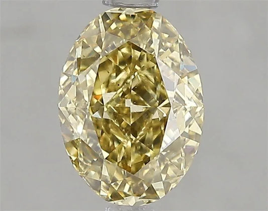 1.51ct Oval Lab Grown Diamond (Colour Fancy Intense Yellow, Clarity VS2, IGI Certified)