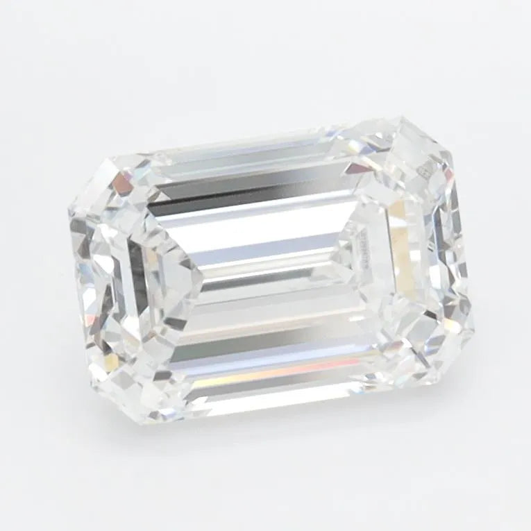 1.52ct Emerald Lab Grown Diamond (Colour D, Clarity IF, IGI Certified)
