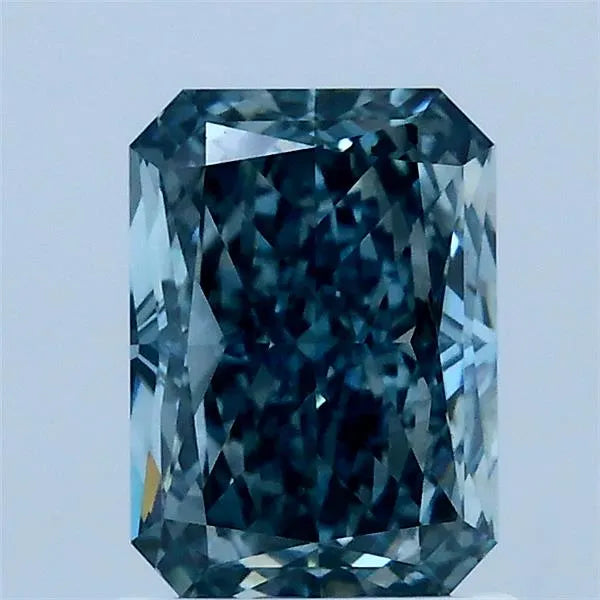 1.52ct Radiant Lab Grown Diamond (Colour Fancy Vivid Green Blue, Clarity VS1, IGI Certified)