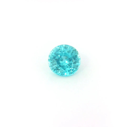 1.52ct Round Natural Zircon (Colour Blue, Clarity Eye Clean, Cut Faceted)