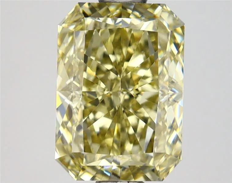 1.54ct Radiant Lab Grown Diamond (Colour Fancy Light Gray Yellow, Clarity VVS2, IGI Certified)