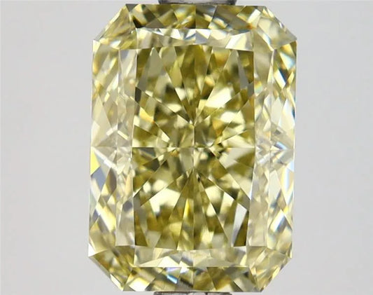 1.54ct Radiant Lab Grown Diamond (Colour Fancy Light Gray Yellow, Clarity VVS2, IGI Certified)