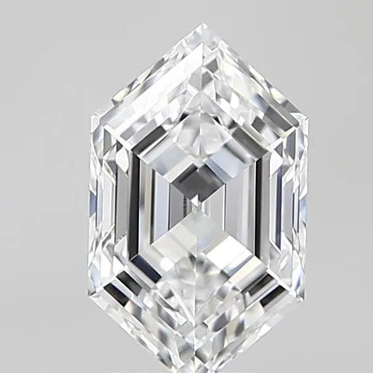 1.56ct Hexagonal Lab Grown Diamond (Colour D, Clarity VVS1, IGI Certified)