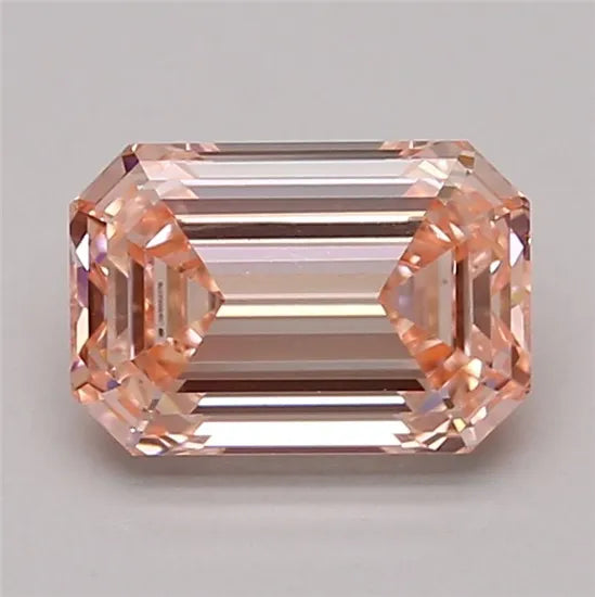 1.57ct Emerald Lab Grown Diamond (Colour Fancy Vivid Pink, Clarity VVS2, Cut VG, IGI Certified)
