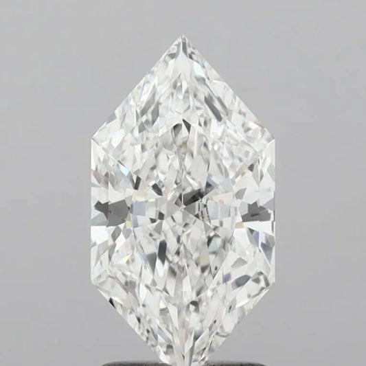 1.58ct Hexagonal Lab Grown Diamond (Colour E, Clarity VVS2, IGI Certified)