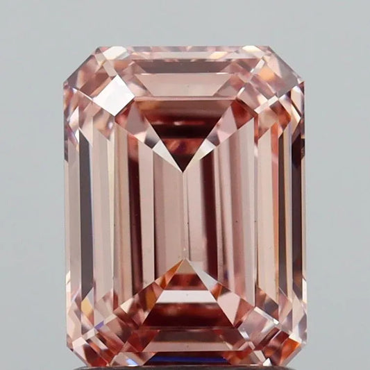 1.60ct Emerald Lab Grown Diamond (Colour Fancy Brown, Clarity VS1, IGI Certified)