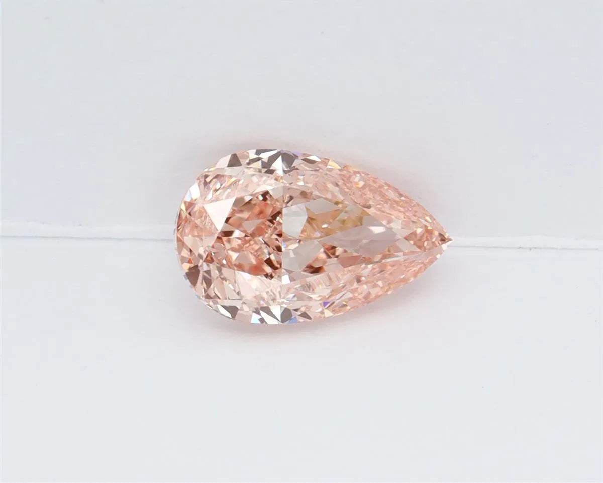 1.60ct Pear Lab Grown Diamond (Colour Fancy Vivid Pink, Clarity VVS2, IGI Certified)
