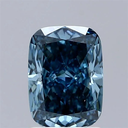 1.61ct Cushion brilliant Lab Grown Diamond (Colour Fancy Vivid Blue, Clarity VS1, IGI Certified)