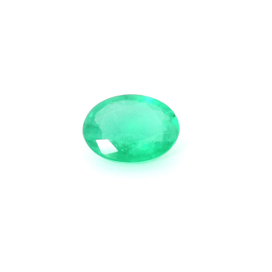 1.61ct Oval Natural Emerald (Colour Green, Clarity Slightly Included, Cut Faceted)