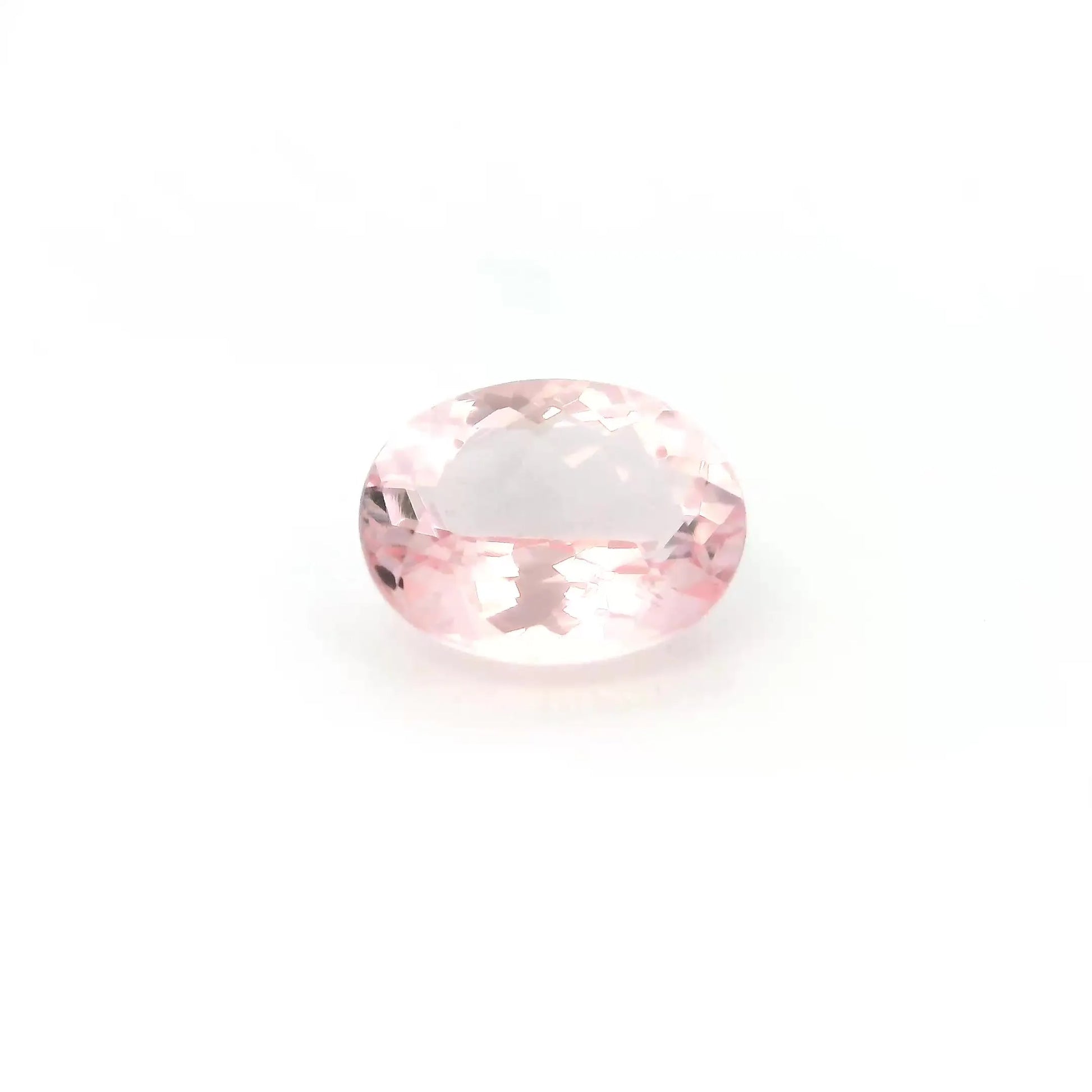1.71ct Oval Natural Morganite (Colour Pink, Clarity Eye Clean, Cut Faceted)