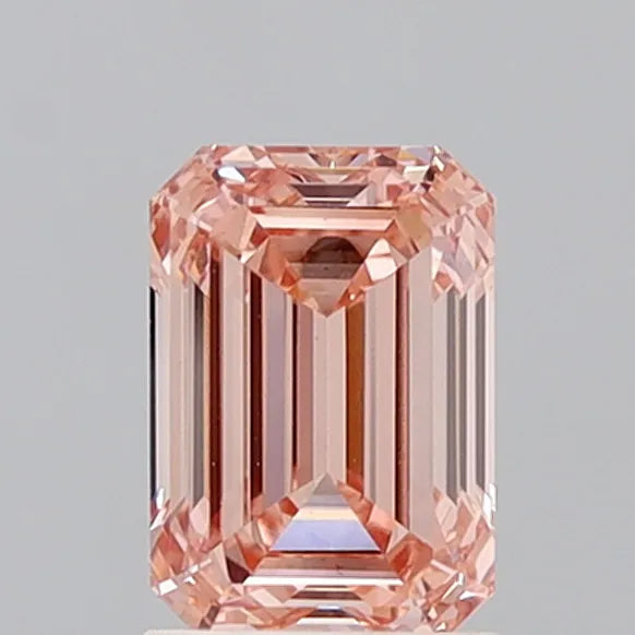 1.72ct Emerald Lab Grown Diamond (Colour Fancy Vivid Pink, Clarity VS1, IGI Certified)