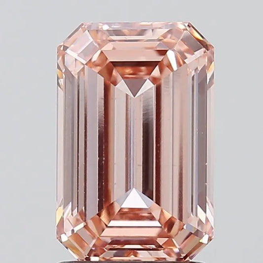 1.78ct Emerald Lab Grown Diamond (Colour Fancy Brownish Pink, Clarity VS1, IGI Certified)