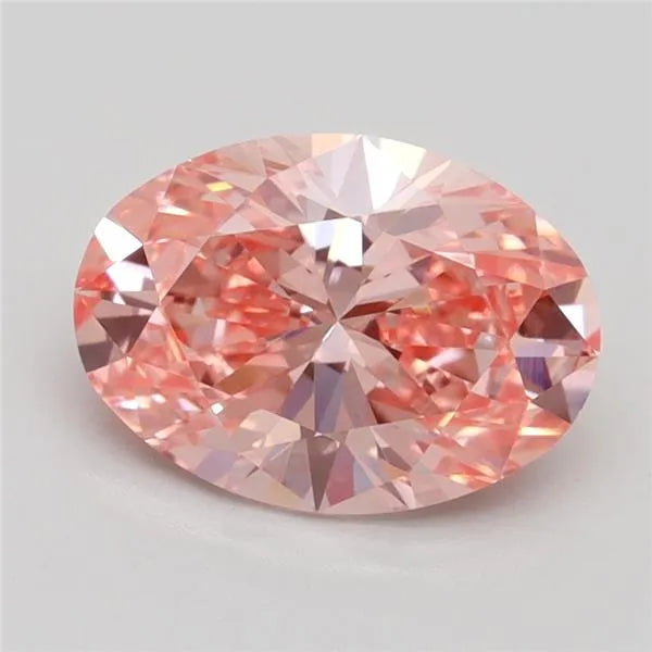 1.80ct Oval Lab Grown Diamond (Colour Fancy Vivid Pink, Clarity VVS2, IGI Certified)