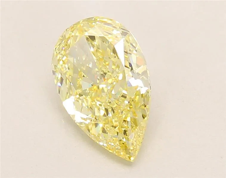1.80ct Pear Lab Grown Diamond (Colour Fancy Light Yellow, Clarity VS1, IGI Certified)