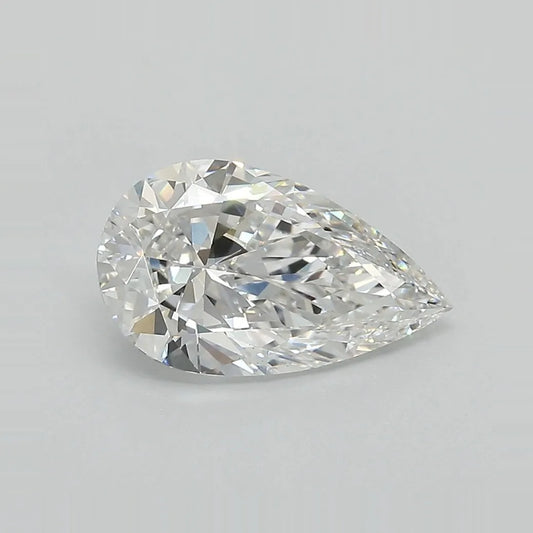 1.90ct Pear Lab Grown Diamond (Colour E, Clarity VVS2, IGI Certified)