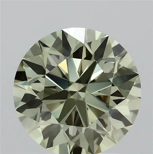 1.92ct Round Lab Grown Diamond (Colour Fancy Vivid Green, Clarity VVS2, Cut ID, IGI Certified)