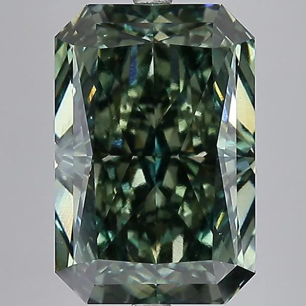 10.43ct Radiant Lab Grown Diamond (Colour Fancy Vivid Green, Clarity VVS2, IGI Certified)