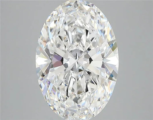 4.32ct Oval Lab Grown Diamond (Colour D, Clarity VVS2, IGI Certified)