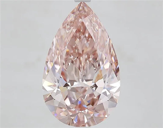 6.01ct Pear Lab Grown Diamond (Colour Fancy Intense Brown Pink, Clarity VS1, IGI Certified)