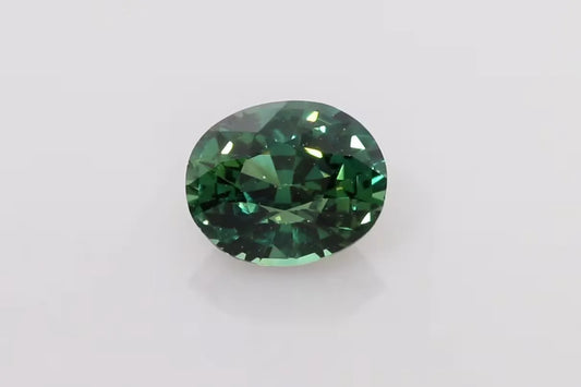 2.10ct Oval Natural Sapphire (Colour Green, Clarity Slightly Included, Cut Faceted)