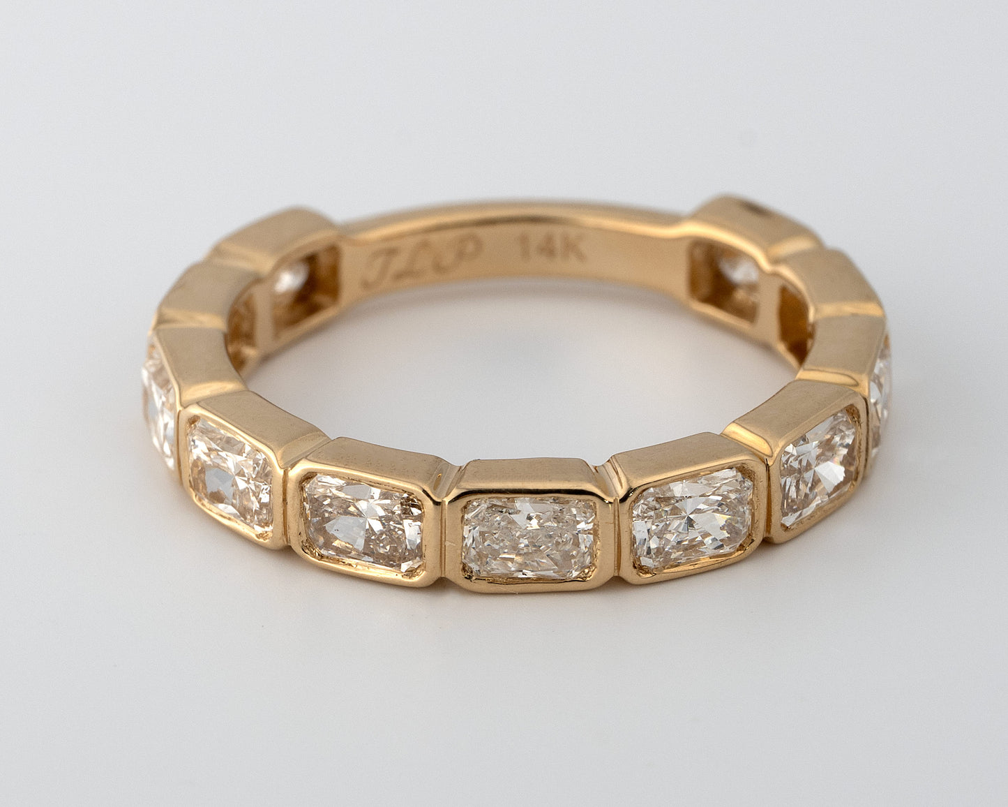 Three-Quarter 2.50ct Lab-Grown Radiant Band