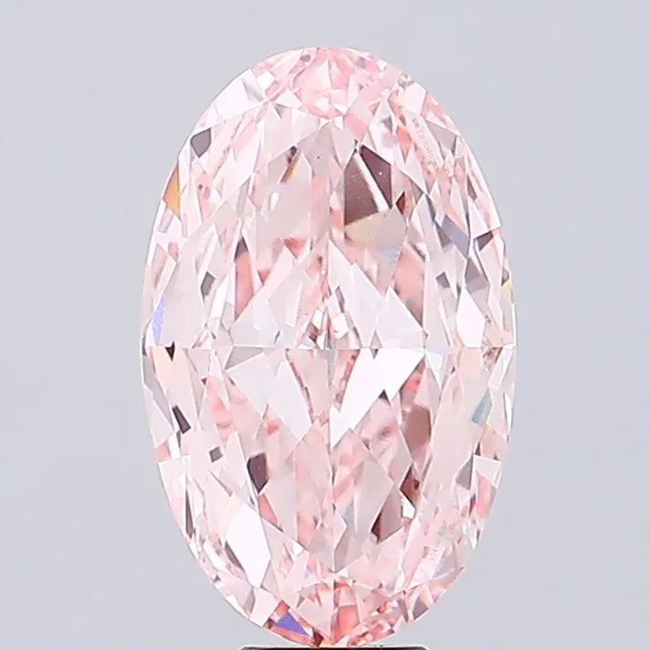 11.07ct Oval Lab Grown Diamond (Colour Fancy Intense Pink, Clarity VVS2, IGI Certified)