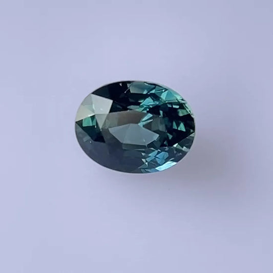 1.57ct Oval Natural Sapphire (Colour Multicolor, Clarity Slightly Included, Cut Faceted)