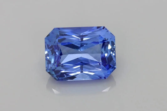 7.35ct Emerald Natural Sapphire (Colour Blue, Clarity Slightly Included, Cut Faceted)